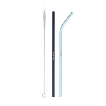 La Mer Blue Heart Straw